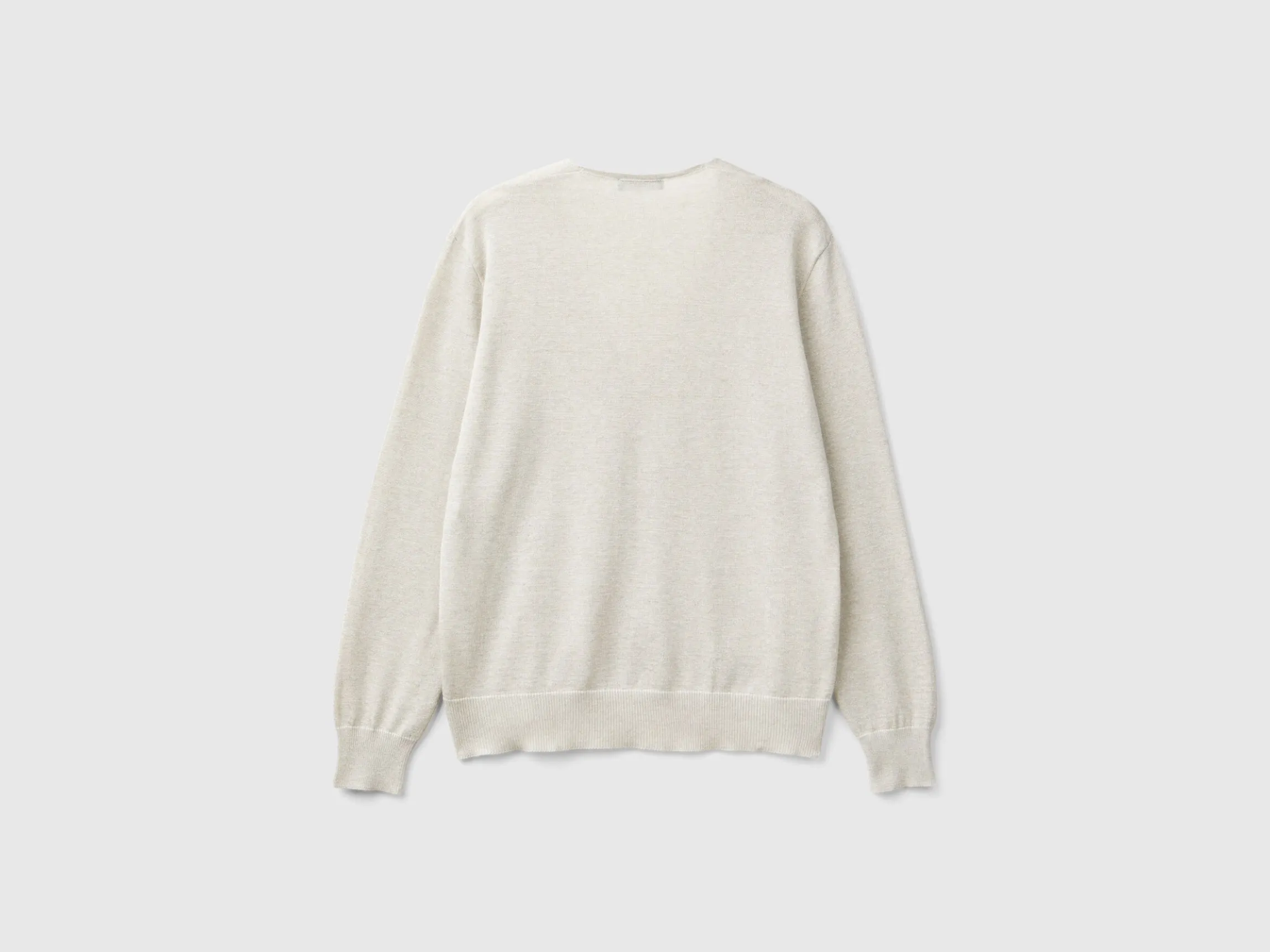 Sweater with V-neck and lurex