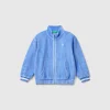 Sweatshirt in chenille with zip