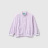 Sweatshirt in chenille with zip