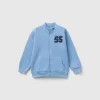 Sweatshirt in organic cotton with zip