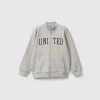 Sweatshirt in organic cotton with zip