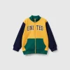 Sweatshirt in organic cotton with zip