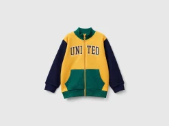Sweatshirt in organic cotton with zip