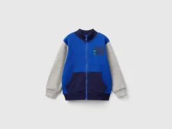 Sweatshirt in organic cotton with zip