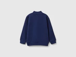 Sweatshirt in organic cotton with zip