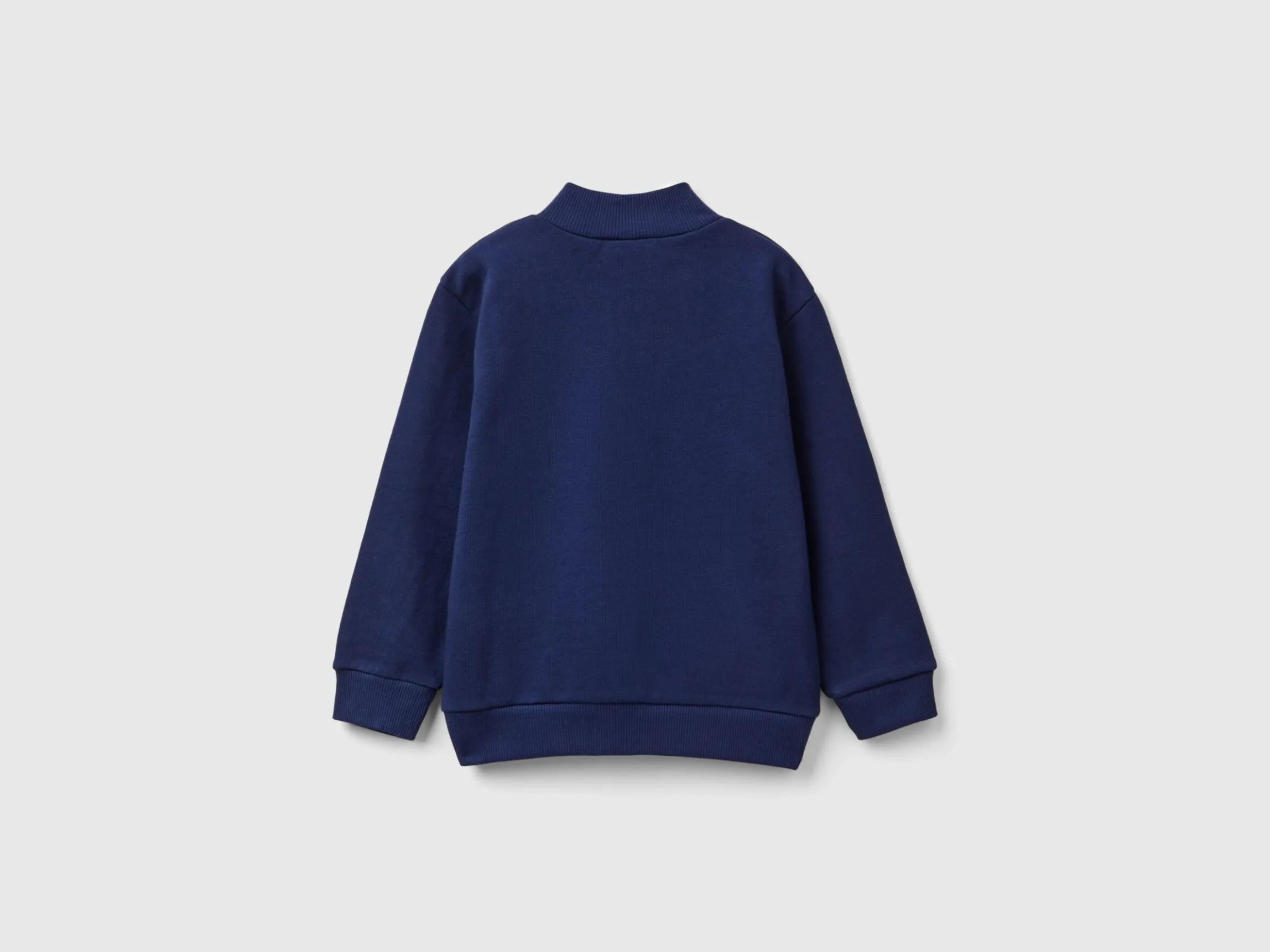 Sweatshirt in organic cotton with zip