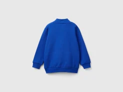 Sweatshirt in organic cotton with zip