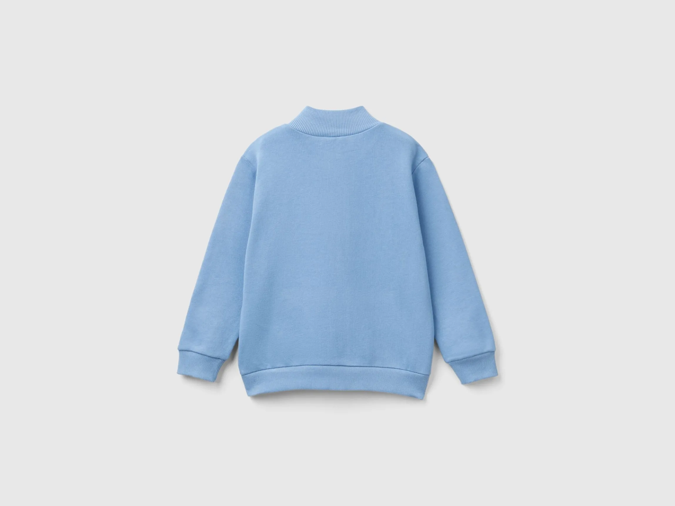 Sweatshirt in organic cotton with zip
