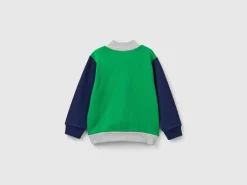 Sweatshirt in organic cotton with zip