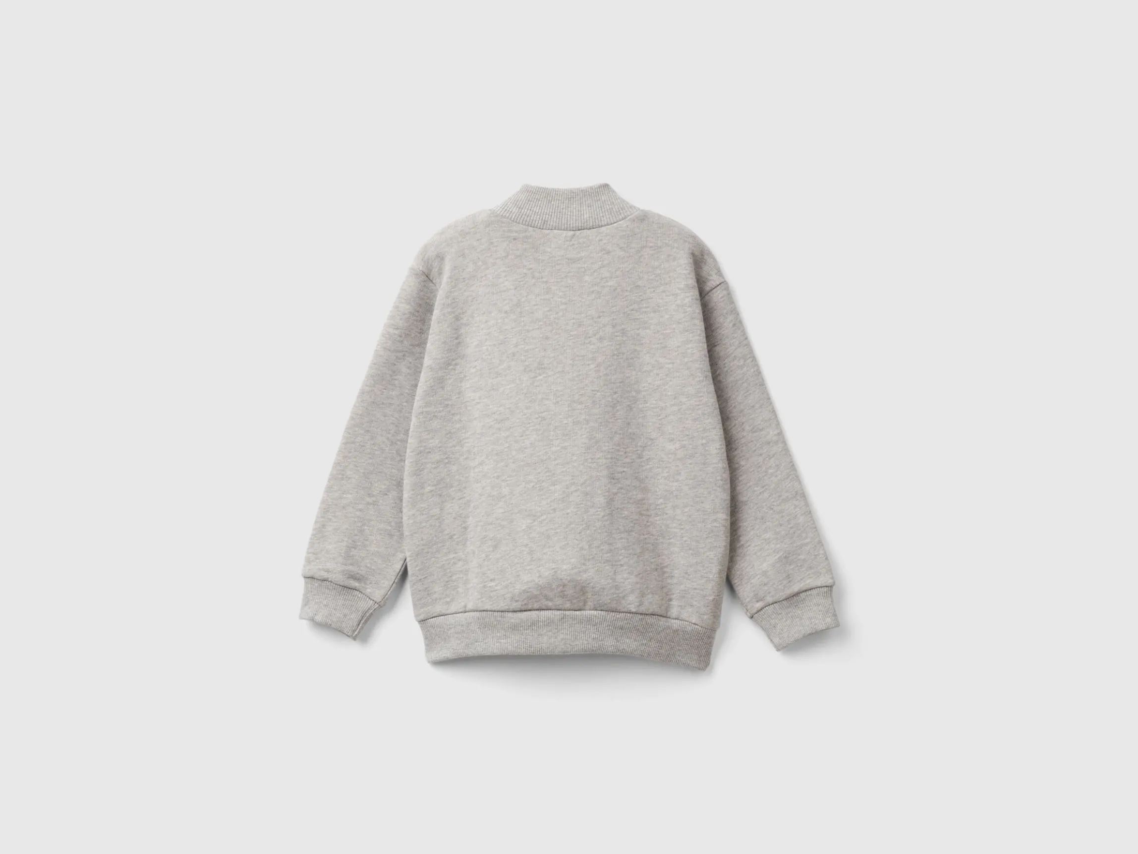 Sweatshirt in organic cotton with zip