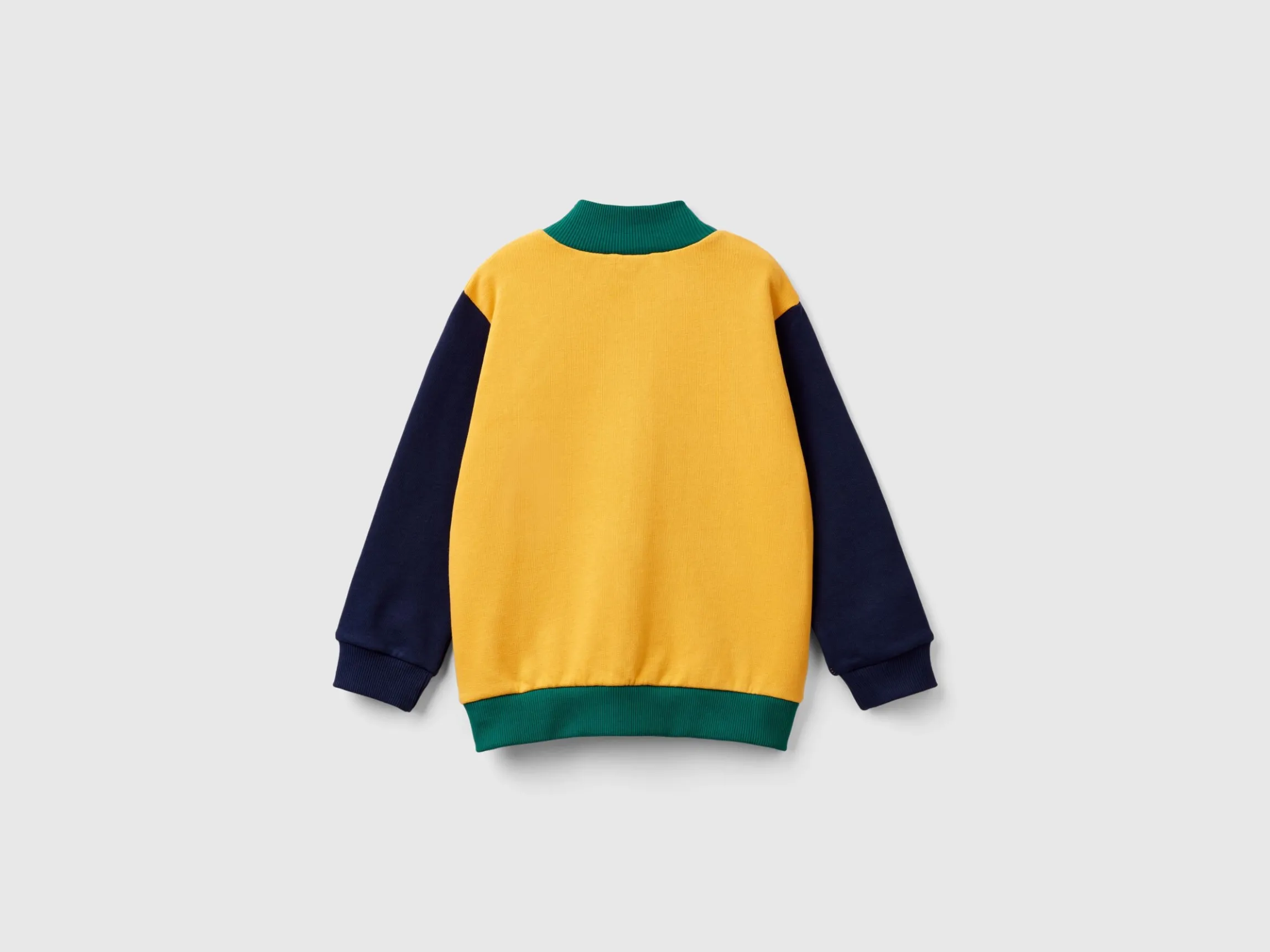 Sweatshirt in organic cotton with zip