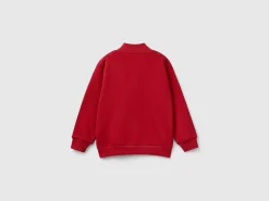 Sweatshirt in organic cotton with zip