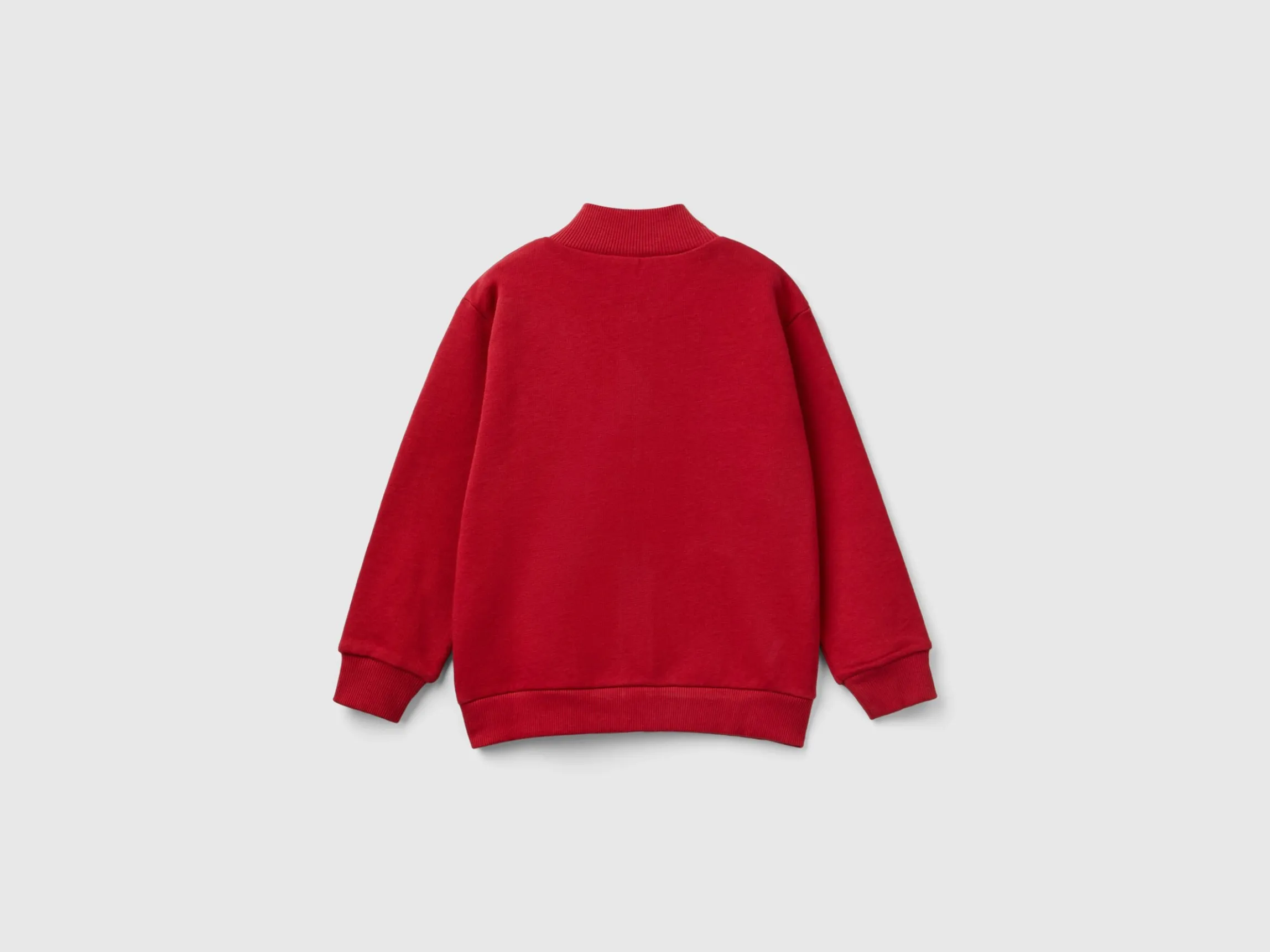 Sweatshirt in organic cotton with zip