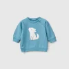 Sweatshirt with animal embroidery