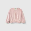 Sweatshirt with chenille bows