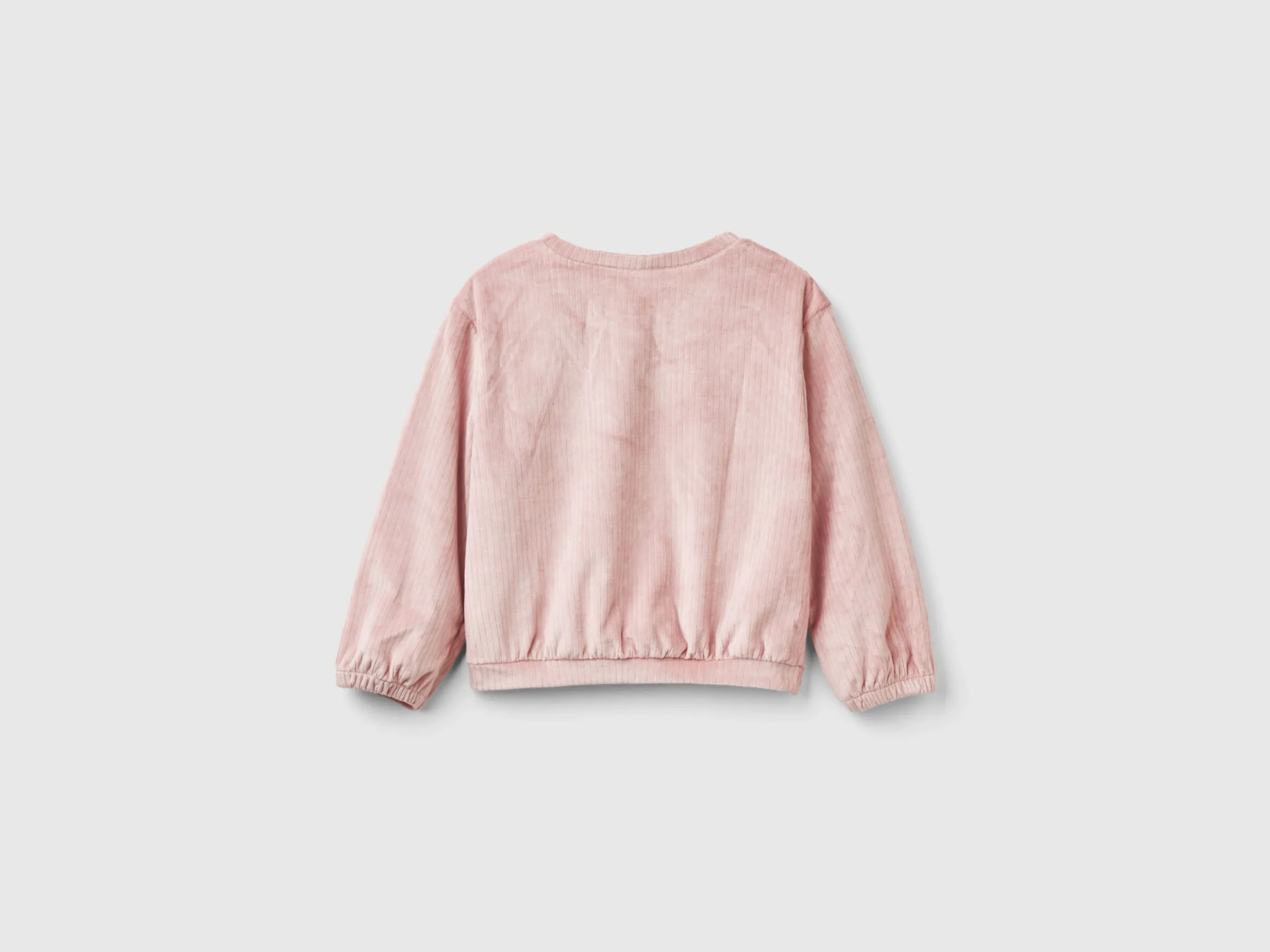 Sweatshirt with chenille bows
