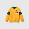 Sweatshirt with embroidery in cotton blend