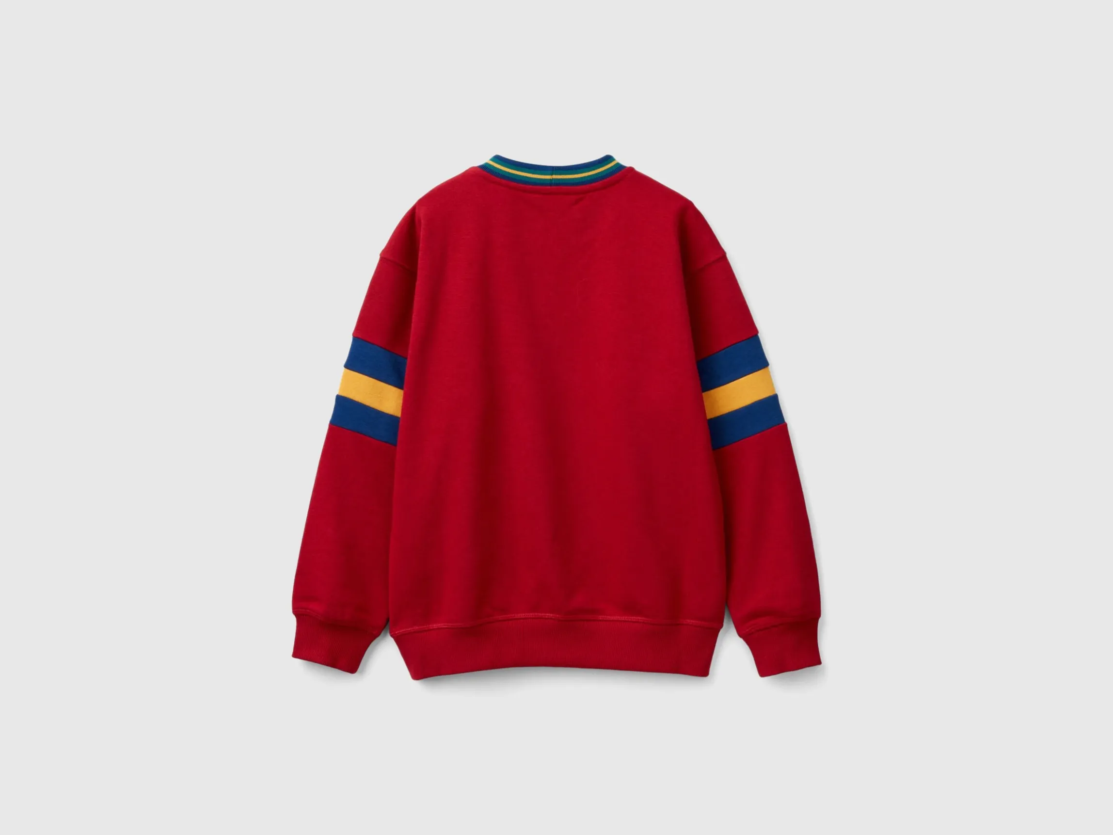 Sweatshirt with embroidery in cotton blend