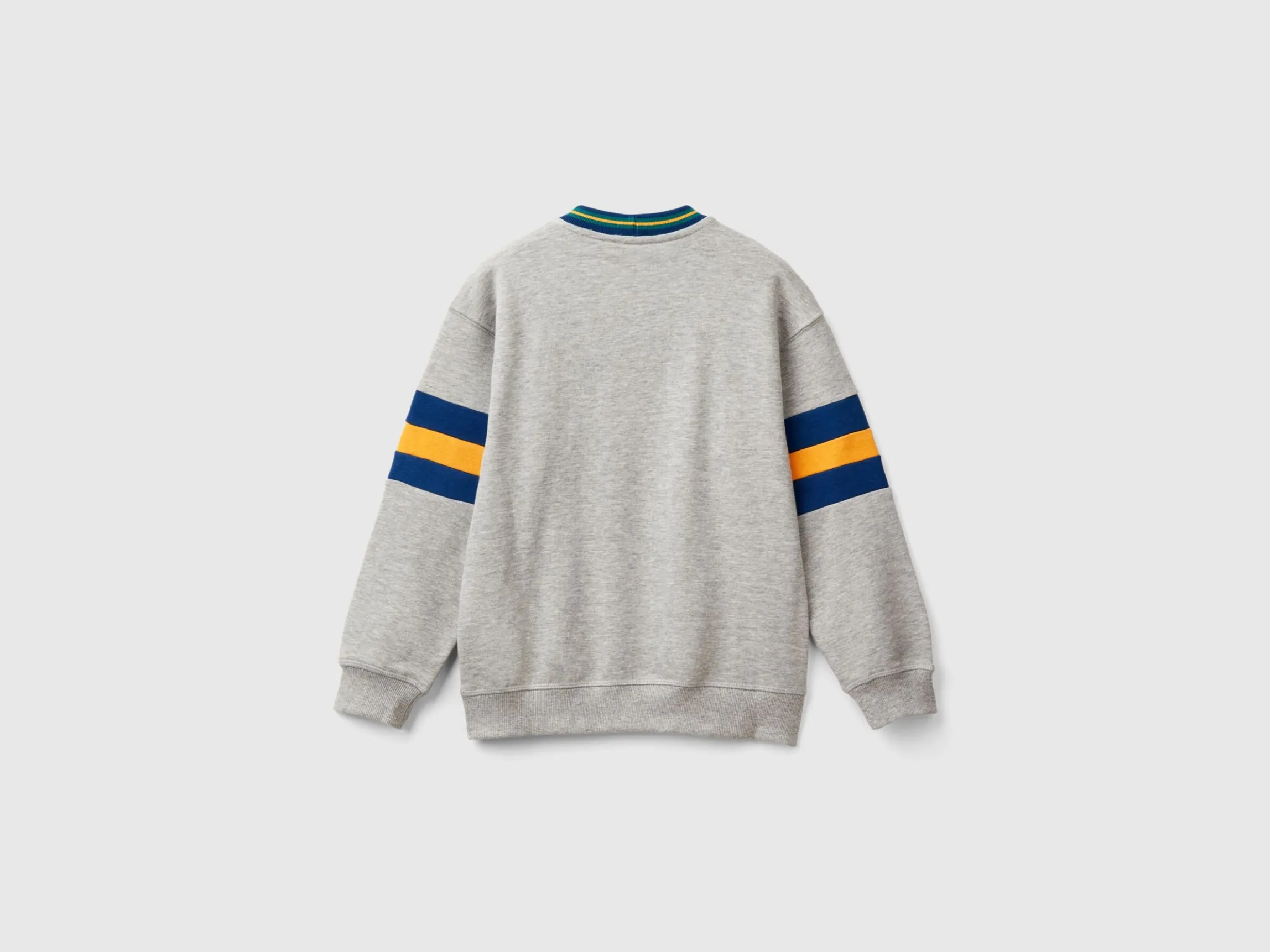 Sweatshirt with embroidery in cotton blend