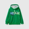 Sweatshirt with graffiti print