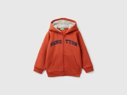 Sweatshirt with lined hood