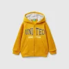 Sweatshirt with lined hood