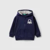 Sweatshirt with lined hood