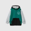 Sweatshirt with lined hood