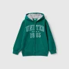 Sweatshirt with lined hood