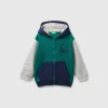 Sweatshirt with lined hood