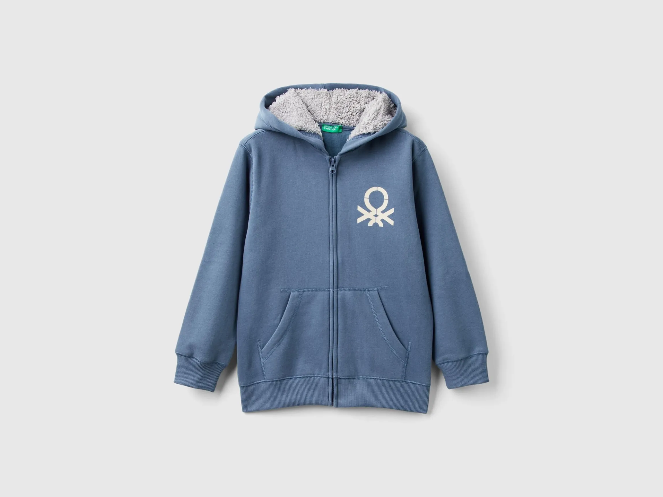 Sweatshirt with lined hood