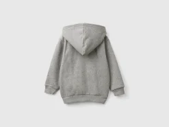 Sweatshirt with lined hood
