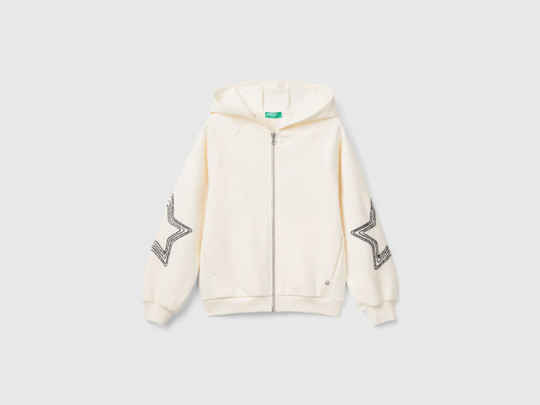 Sweatshirt with lurex embroidery