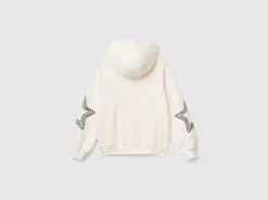 Sweatshirt with lurex embroidery