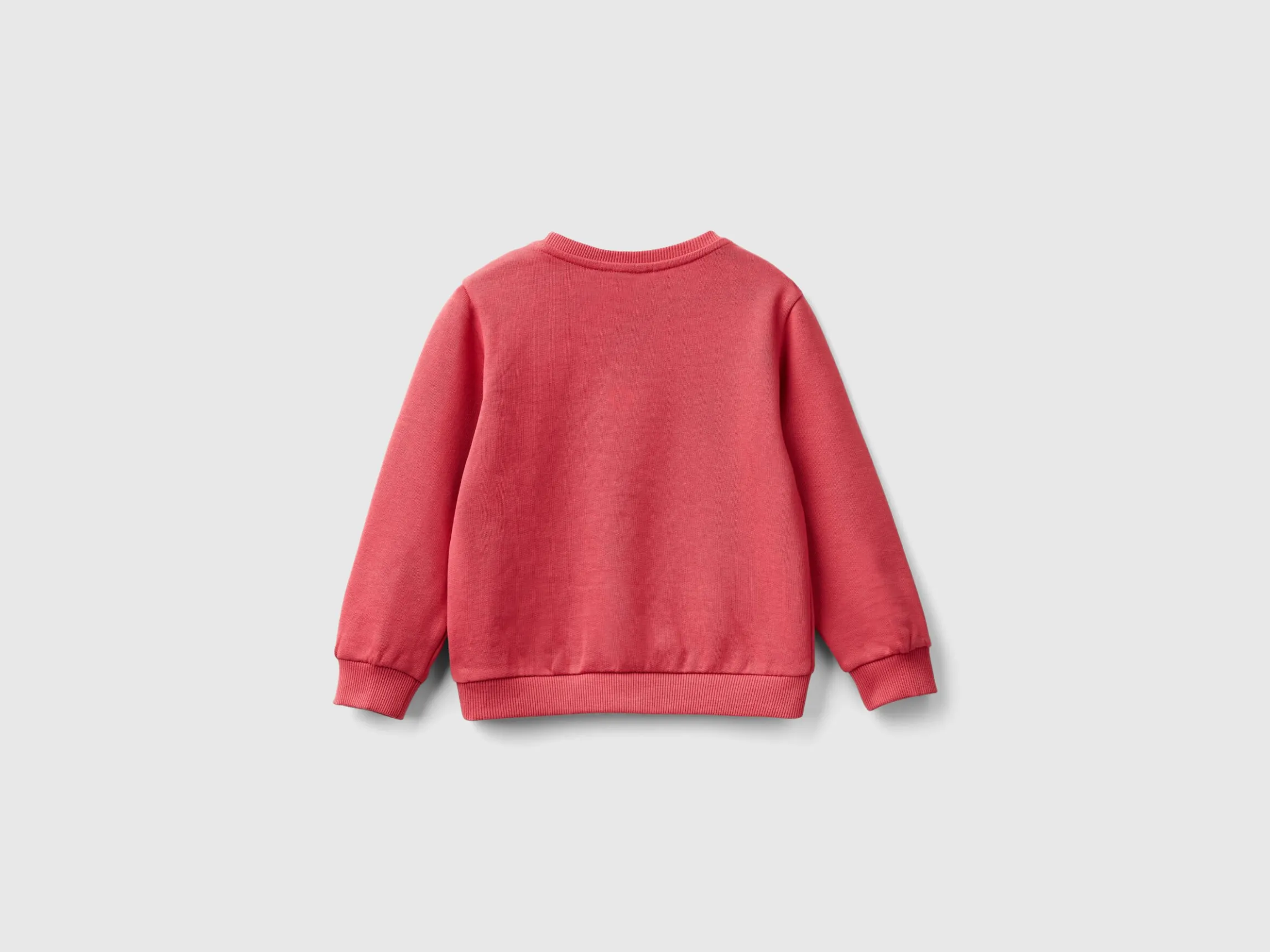 Sweatshirt with petal look applique