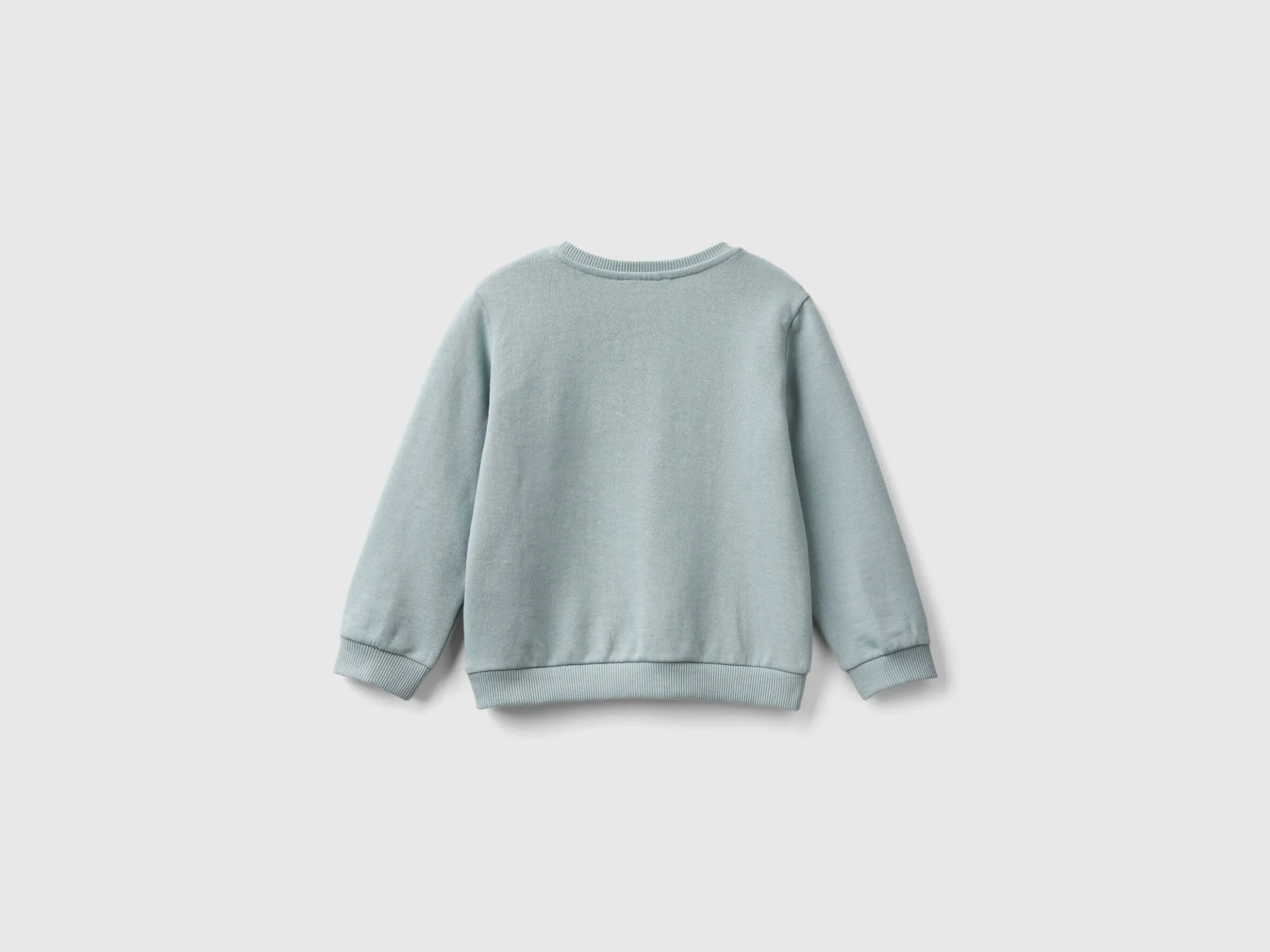 Sweatshirt with petal look applique