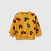 Sweatshirt with tractor print