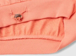 Sweatshirt with uneven neckline