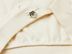 Sweatshirt with uneven neckline