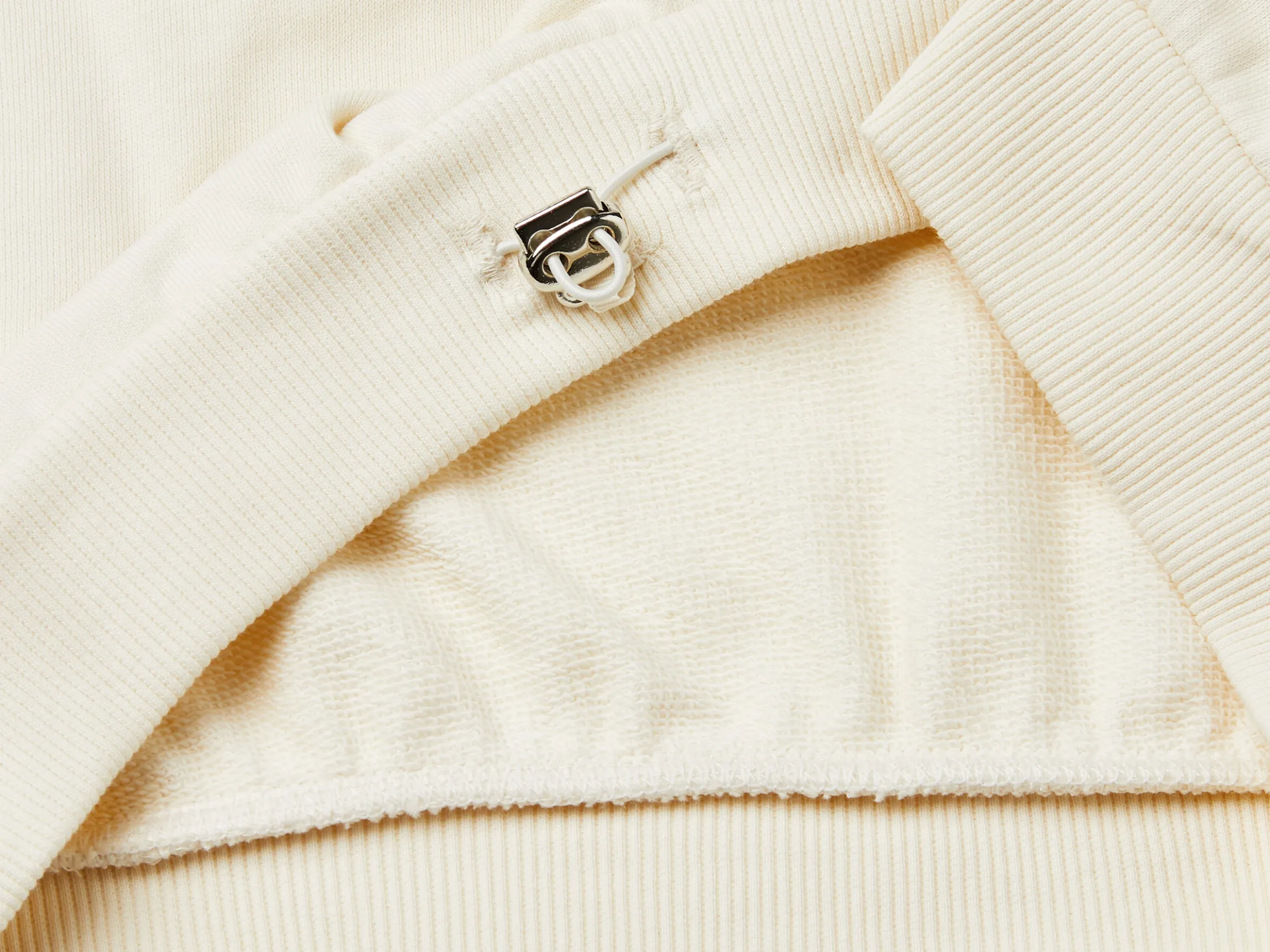 Sweatshirt with uneven neckline