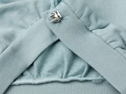 Sweatshirt with uneven neckline
