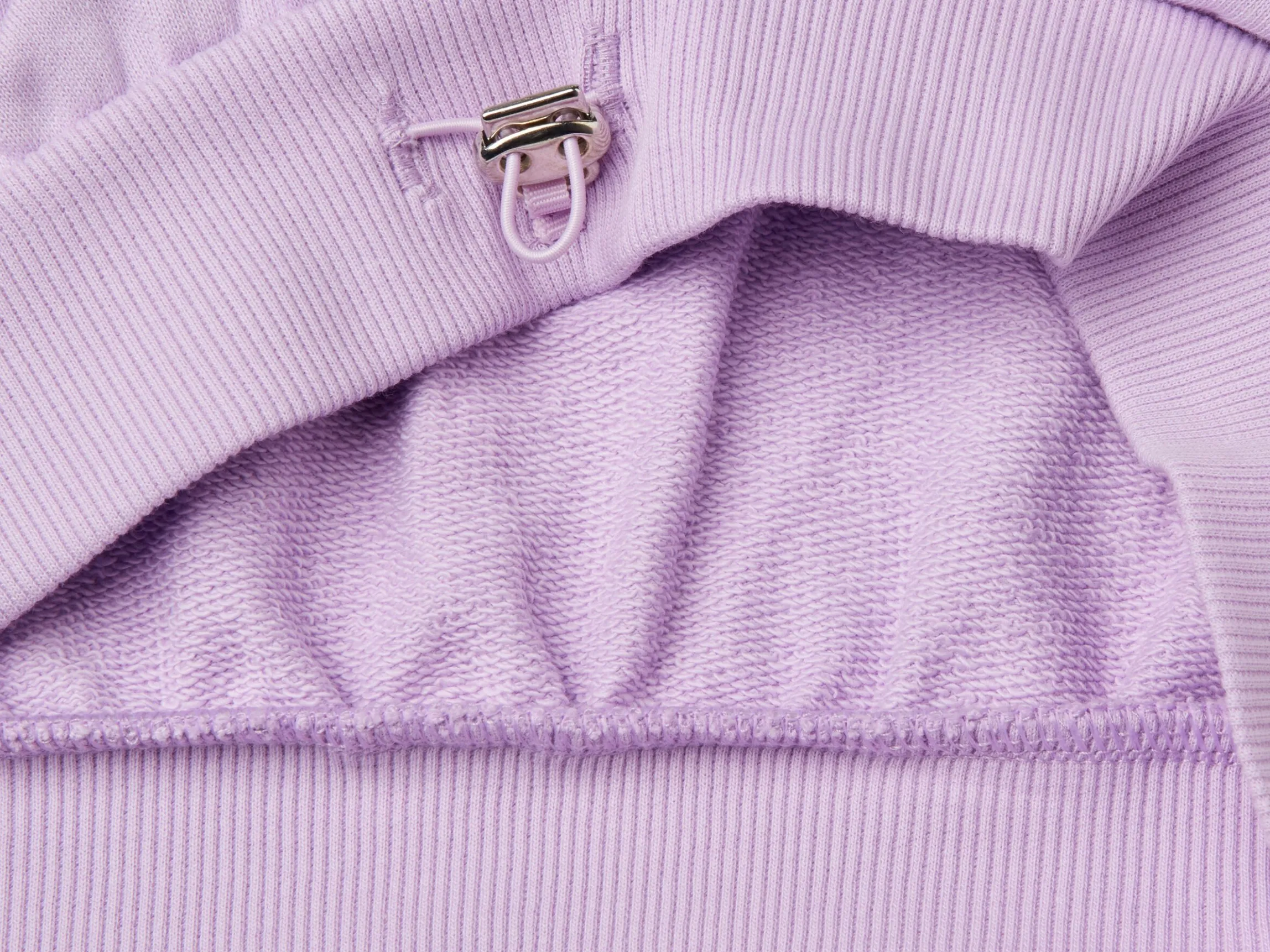 Sweatshirt with uneven neckline