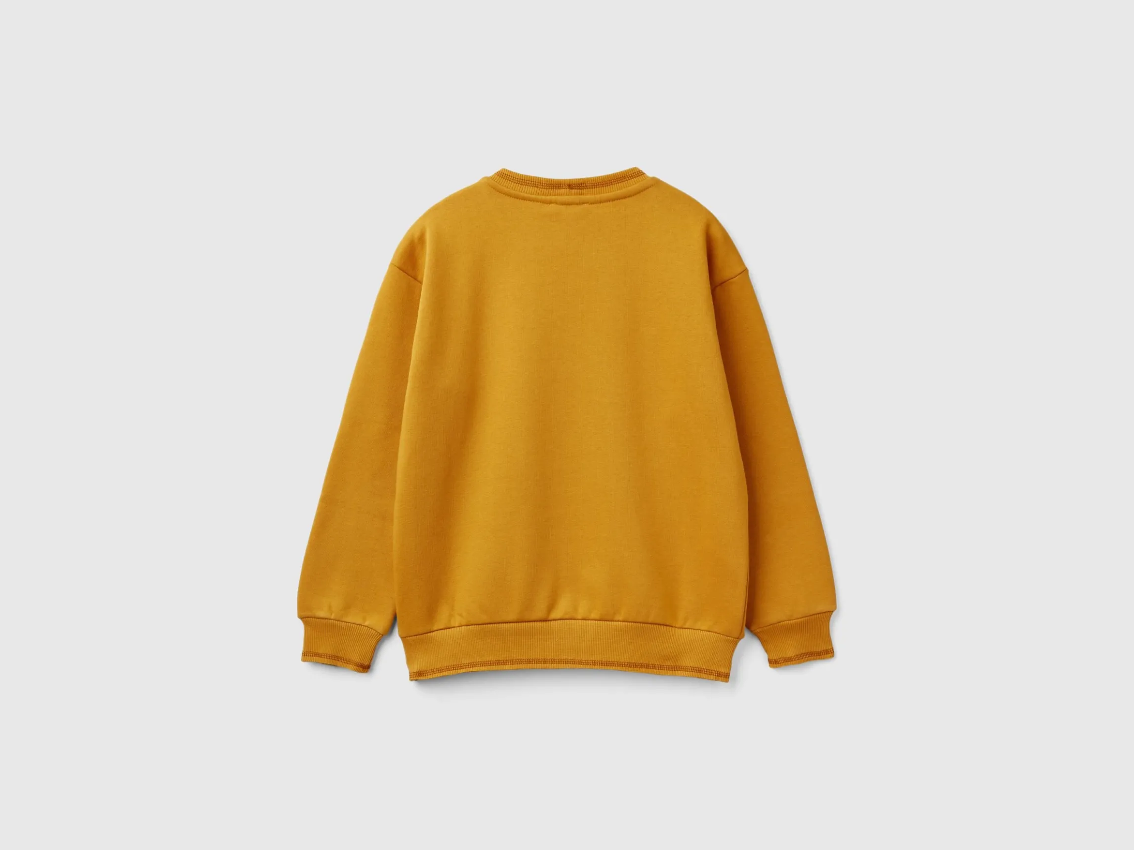 Sweatshirt with velvet effect print