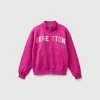 Sweatshirt with zip and collar