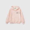 Sweatshirt with zip and sequins