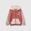 Sweatshirt with zip and sequins