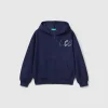 Sweatshirt with zip and sequins