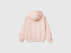 Sweatshirt with zip and sequins