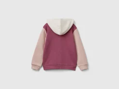 Sweatshirt with zip and sequins