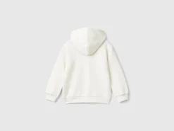 Sweatshirt with zip and sequins